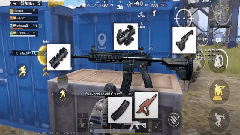 The best attachments for guns in PUBG