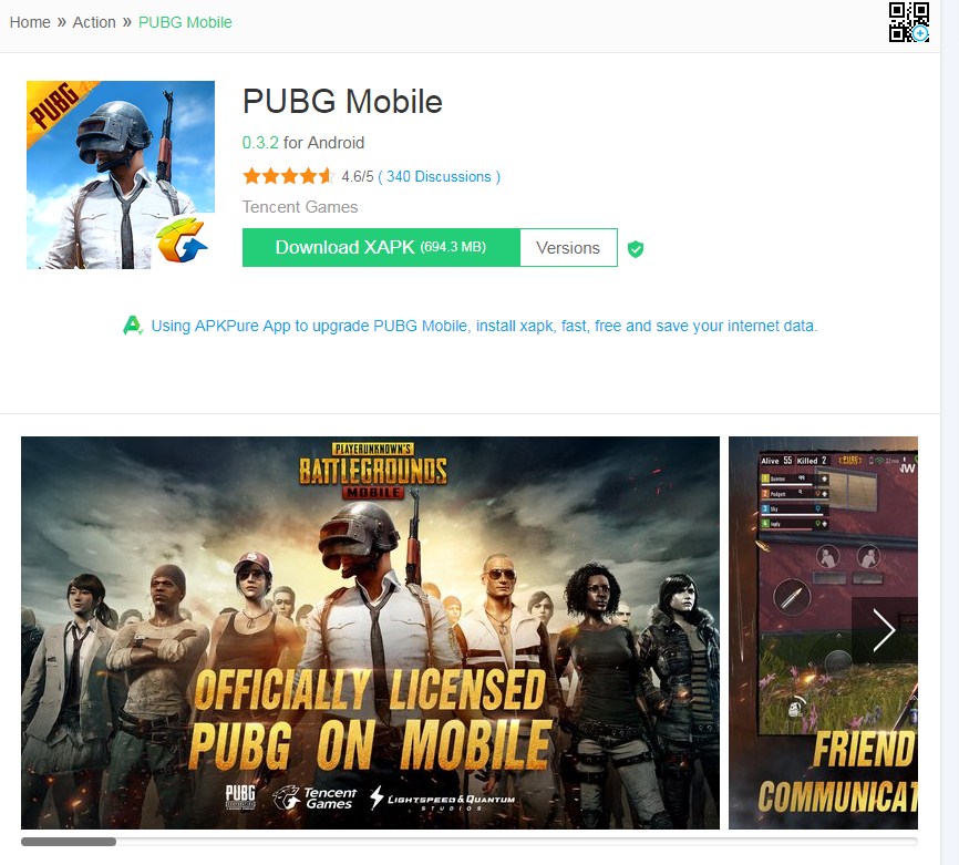 Download the PUBG Mobile app