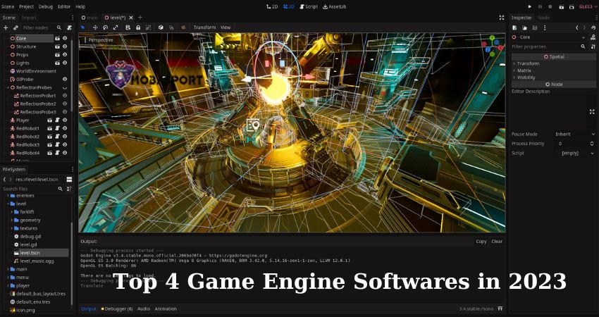 Top 4 Game Engine Softwares in 2023